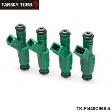TANSKY -4PCS/LOT High flow 0 280 155 968 fuel injector 440cc "Green Giant "For Volov fuel injector 0280155968 TK-FI440C968-4